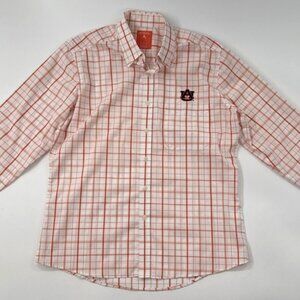 Auburn Tigers Shirt Mens Large Button Up Oxford Long Sleeve Fitted NCAA Football